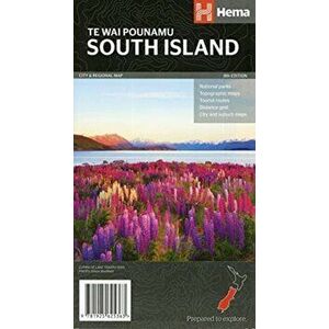 South Island New Zealand Map. 8 ed, Sheet Map - *** imagine