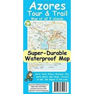 Azores Tour and Trail Map, Sheet Map - Jan Kostura imagine