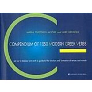 COMPENDIUM OF 1850 MODERN GREEK VERBS, Paperback - TSIOTSIOU-MOORE M. imagine