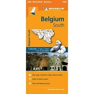 Belgium South - Michelin Regional Map 534. Map, 15 ed, Sheet Map - *** imagine