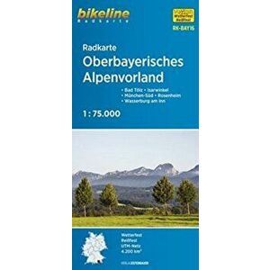 Oberbayerisches Alpenvorland Cycle Map. 2 ed, Sheet Map - *** imagine