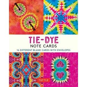 Tie-Dye, 16 Note Cards. 16 Different Blank Cards with 17 Patterned Envelopes - *** imagine