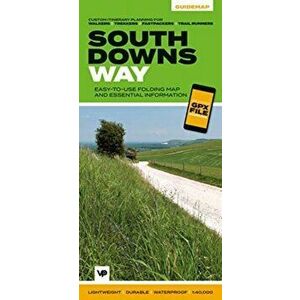 South Downs Way. Easy-to-use folding map and essential information, with custom itinerary planning for walkers, trekkers, fastpackers and trail runner imagine