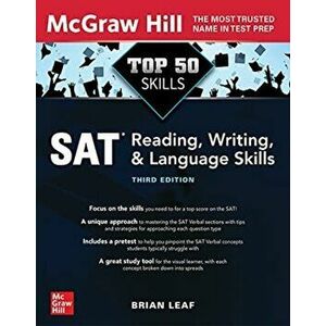 Top 50 SAT Reading, Writing, and Language Skills, Third Edition. 3 ed, Paperback - Brian Leaf imagine