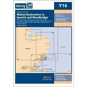 Imray Chart Y16. Walton Backwaters to Ipswich and Woodbridge, New ed, Sheet Map - Imray imagine