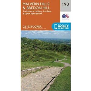 Malvern Hills and Bredon Hill. September 2015 ed, Sheet Map - Ordnance Survey imagine