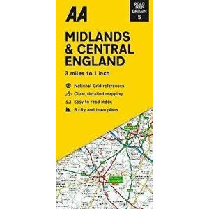 Road Map Midlands & Central England. New ed, Sheet Map - *** imagine