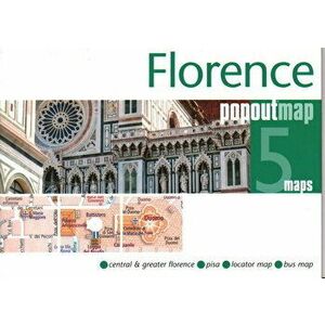 Florence PopOut Map. Handy pocket size pop up city map of Florence, Sheet Map - *** imagine