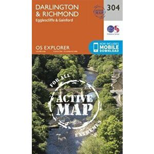 Darlington and Richmond. September 2015 ed, Sheet Map - Ordnance Survey imagine