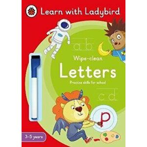 Letters: A Learn with Ladybird Wipe-Clean Activity Book 3-5 years. Ideal for home learning (EYFS), Paperback - Ladybird imagine