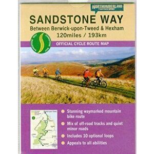 Sandstone Way Cycle Route Map - Northumberland. Between Berwick Upon Tweed and Hexham, Sheet Map - Ted Liddle imagine
