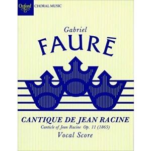 Cantique de Jean Racine. SATB vocal score, Sheet Map - *** imagine