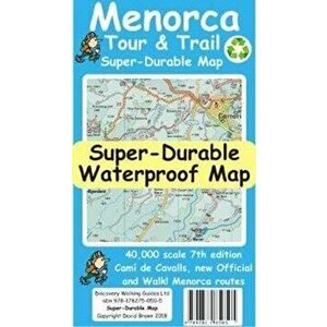 Menorca Tour and Trail Map. 7 New edition, Sheet Map - David Brawn imagine