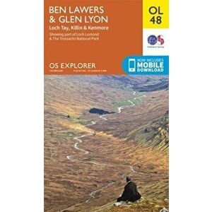 Ben Lawers & Glen Lyon, Loch Tay, Killin & Kenmore. May 2015 ed, Sheet Map - Ordnance Survey imagine