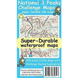 National 3 Peaks Challenge Maps, Sheet Map - David Brawn imagine