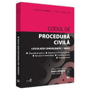 Codul de procedura civila. Ianuarie 2021 - Dan Lupascu imagine