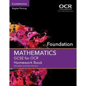 GCSE Mathematics for OCR Foundation Homework Book imagine