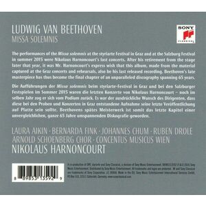 Beethoven: Missa Solemnis In D Major, Op. 123 | Nikolaus Harnoncourt imagine