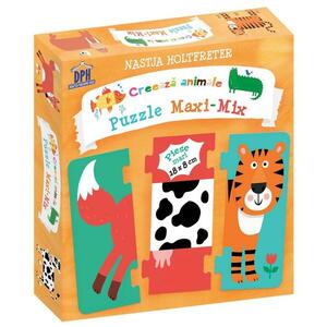 Creeaza animale puzzle maxi - mix imagine