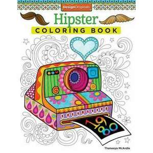 Hipster Coloring Book imagine