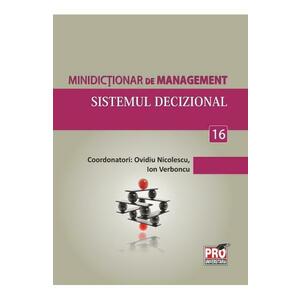 Minidictionar de management 16: Sistemul decizional - Ovidiu Nicolescu imagine