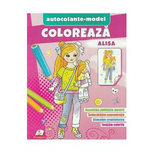 Coloreaza Alisa. Autocolante model imagine