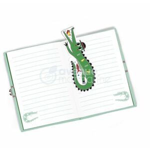Set 24 de semne de carte pentru colorat - Crocodil imagine