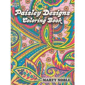 Paisley Designs Coloring Book imagine