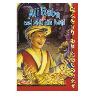 Ali Baba si cei 40 de hoti. Carte de colorat imagine