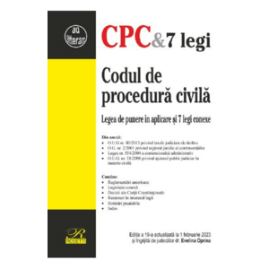 Codul de procedura civila Ed.19 Act.1 februarie 2023 - Evelina Oprina imagine