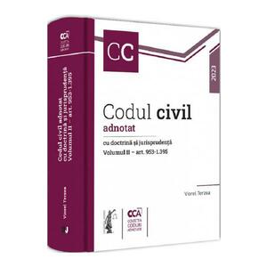 Codul civil adnotat cu doctrina si jurisprudenta Vol.2 Art. 953-1395 - Viorel Terzea imagine