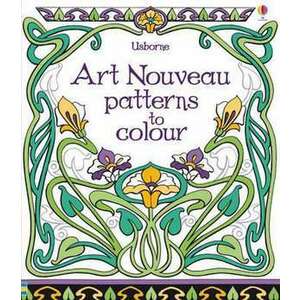 Art Nouveau Patterns to Colour imagine
