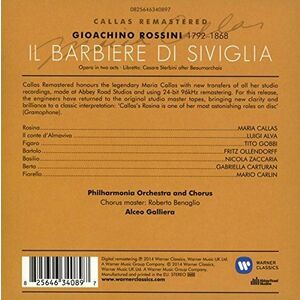 Rossini - Il barbiere di Siviglia Maria Callas Remastered | Maria Callas, Luigi Alva, Tito Gobbi, Alceo Galliera imagine