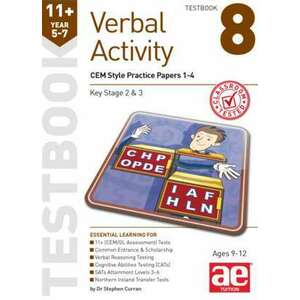 11+ Verbal Activity Year 5-7 Testbook 8: CEM Style Practice Papers 1-4 imagine