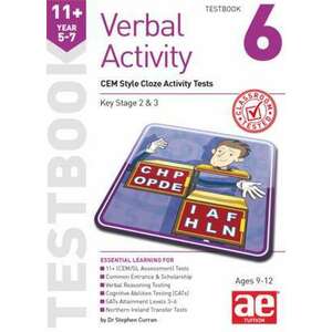 11+ Verbal Activity Year 5-7 Testbook 6: CEM Style Cloze Activity Tests imagine