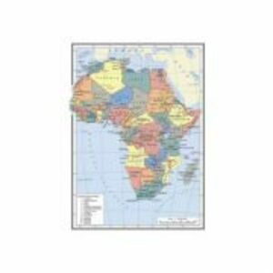 Harta Africa A4 - plastifiata imagine