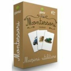 Carti de joc Montessori. Vocabular. Masini utilitare imagine