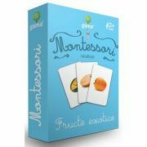 Carti de joc Montessori. Vocabular. Fructe exotice imagine