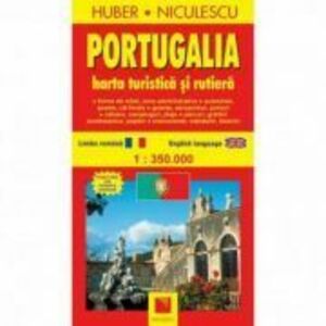 Portugalia. Harta turistica si rutiera imagine