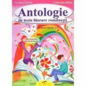 Antologie de texte literare romanesti, clasele 1-2. Fise biografice - Niculina Ilarion imagine
