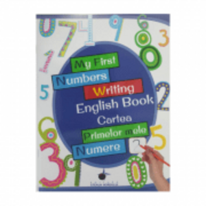 My first numbers writing English book. Cartea primelor mele numere imagine