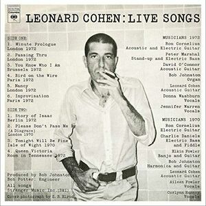 Live Songs Leonard Cohen - Vinyl | Leonard Cohen imagine