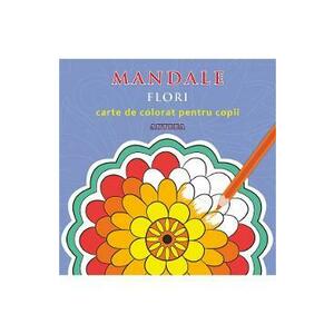 Mandale: Flori. Carte de colorat pentru copii imagine