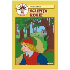 Scufita Rosie - Fratii Grimm (carte de colorat) imagine
