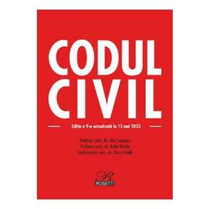 Codul civil Ed.9 Act.15 mai 2023 - Dan Lupascu imagine
