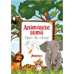 Animalele lumii. Carte de colorat imagine