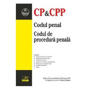 Codul penal. Codul de procedura penala Ed.29 Act.5 februarie 2023 imagine