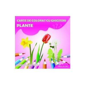 Plante - Carte de colorat cu ghicitori imagine