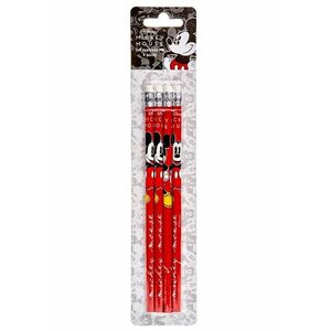 Set creioane HB cu radiera, 4 bucati, Mickey Mouse imagine