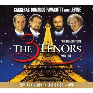 Tibor Rudas Presents the 3 Tenors Paris 1998 - CD + DVD | Luciano Pavarotti, Placido Domingo, Jose Carreras imagine
